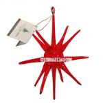 Soffieria De Carlini, Free-Blown Glass Starburst, Red