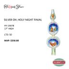 HeARTfully Yours&trade; Silver Oh, Holy Night Finial