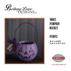 Bethany Lowe Designs, Small Pumpkin Bucket, PURPLE
