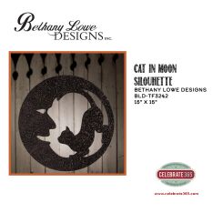 Bethany Lowe Designs, Cat in Moon Silhouette