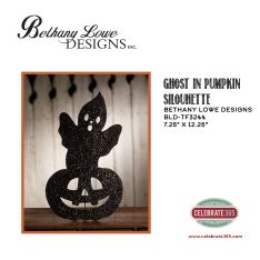 Bethany Lowe Designs, Ghost in Pumpkin Silhouette