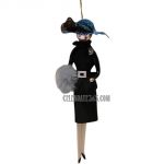 Soffieria De Carlini, Lady in Black Dress, Blue Hat