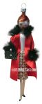 Soffieria De Carlini Fashion Lady, Red Satin Coat