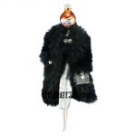 Soffieria De Carlini, Fashion Lady in Black Fur