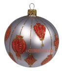 Thomas Glenn "Lantern, Red & White" Ball Ornament